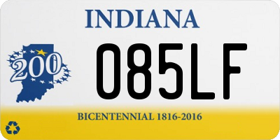 IN license plate 085LF