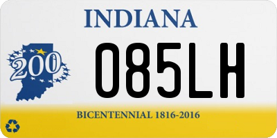 IN license plate 085LH