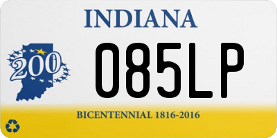 IN license plate 085LP