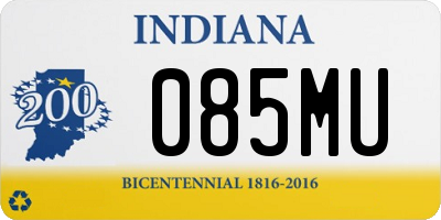 IN license plate 085MU