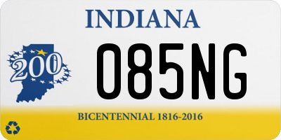 IN license plate 085NG