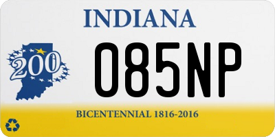 IN license plate 085NP