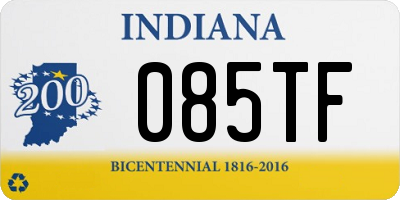 IN license plate 085TF