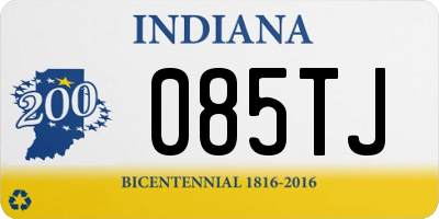 IN license plate 085TJ