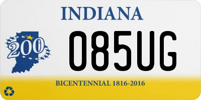 IN license plate 085UG