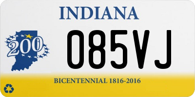 IN license plate 085VJ