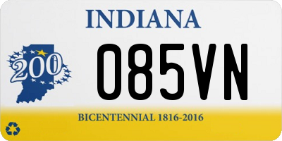 IN license plate 085VN