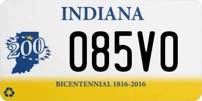 IN license plate 085VO