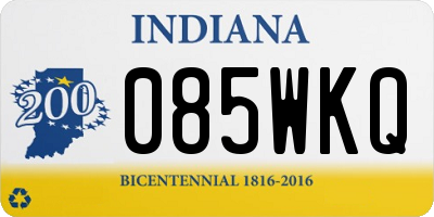 IN license plate 085WKQ