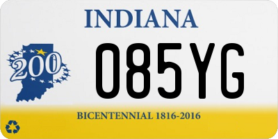 IN license plate 085YG