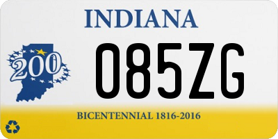 IN license plate 085ZG