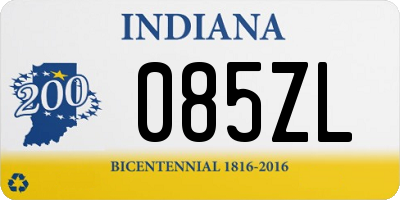 IN license plate 085ZL