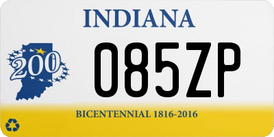 IN license plate 085ZP