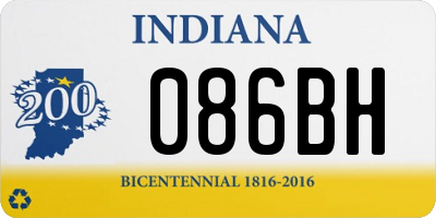 IN license plate 086BH