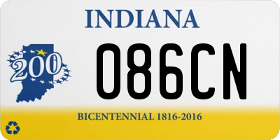 IN license plate 086CN