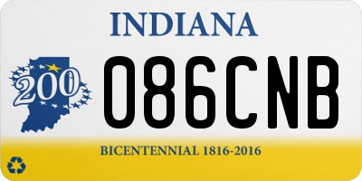 IN license plate 086CNB