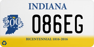 IN license plate 086EG