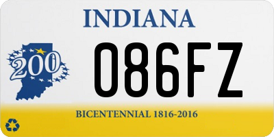 IN license plate 086FZ