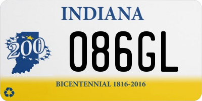 IN license plate 086GL