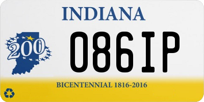 IN license plate 086IP