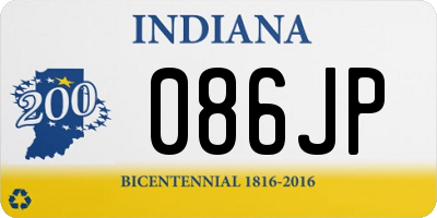 IN license plate 086JP