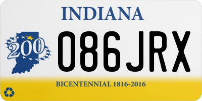 IN license plate 086JRX