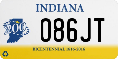 IN license plate 086JT