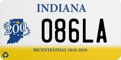 IN license plate 086LA