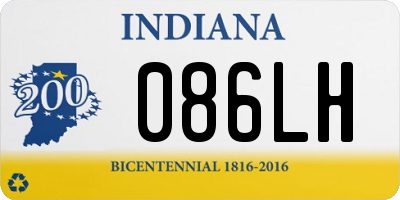 IN license plate 086LH