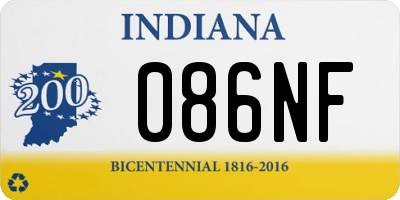 IN license plate 086NF