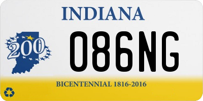 IN license plate 086NG