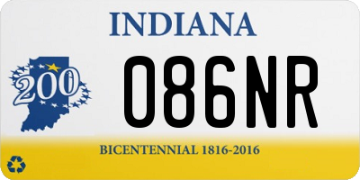 IN license plate 086NR