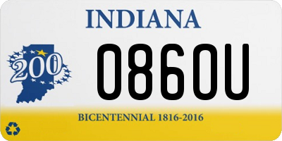 IN license plate 086OU