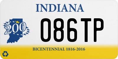 IN license plate 086TP