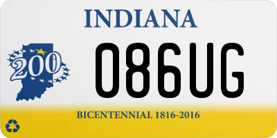IN license plate 086UG