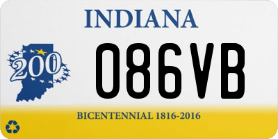 IN license plate 086VB