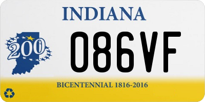 IN license plate 086VF