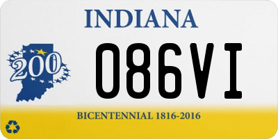 IN license plate 086VI