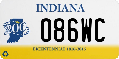 IN license plate 086WC