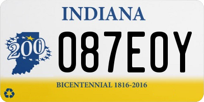 IN license plate 087EOY