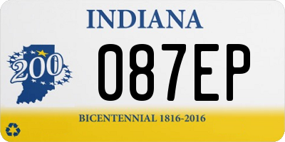 IN license plate 087EP