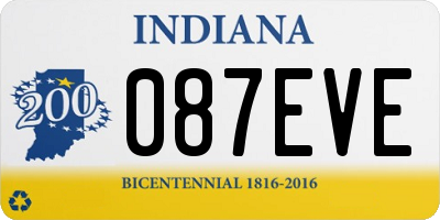 IN license plate 087EVE