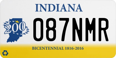 IN license plate 087NMR