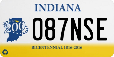 IN license plate 087NSE