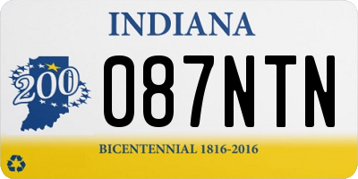 IN license plate 087NTN