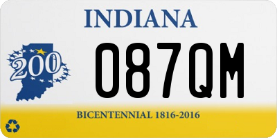 IN license plate 087QM