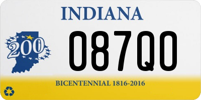 IN license plate 087QO