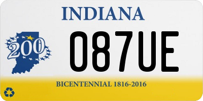 IN license plate 087UE