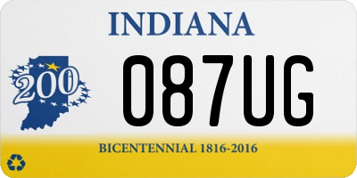 IN license plate 087UG