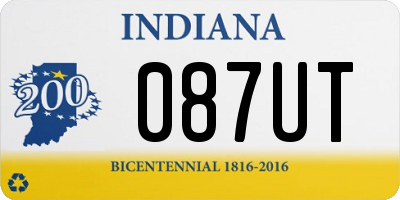 IN license plate 087UT